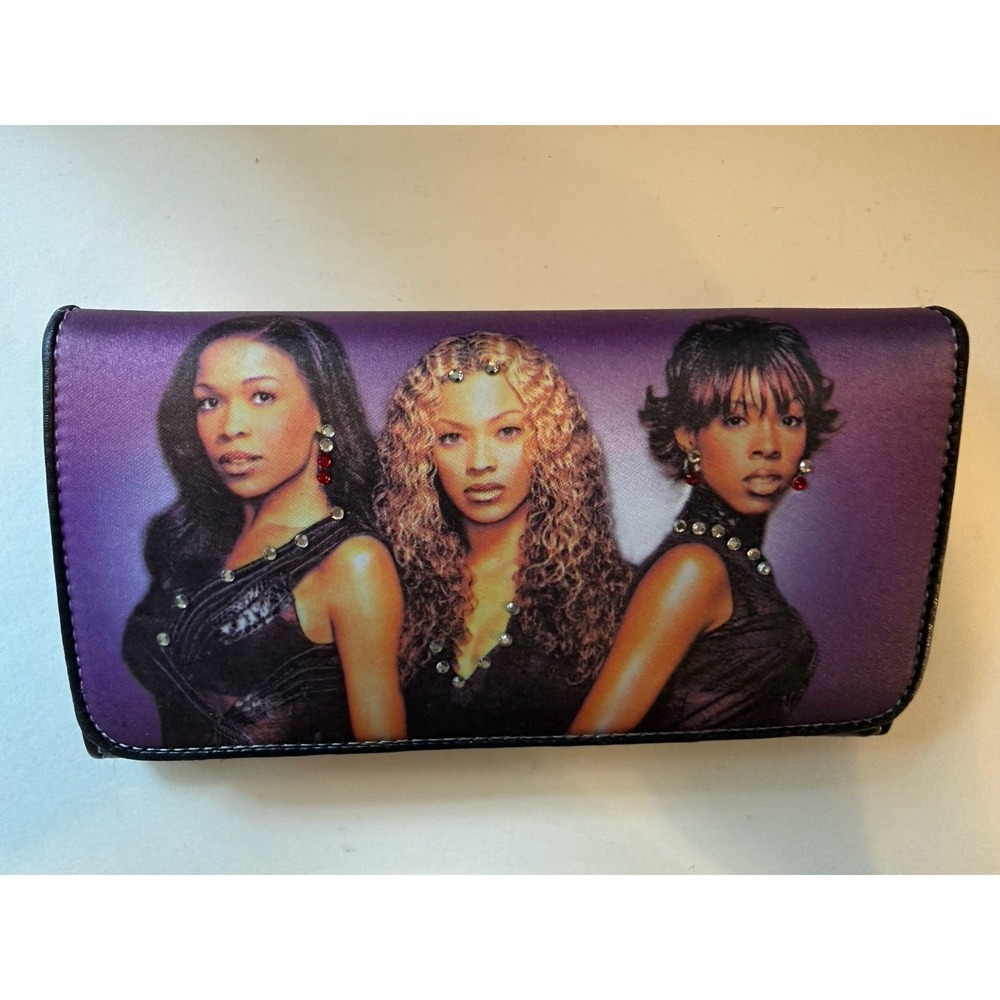 VTG Y2K Destiny's Child Wallet Beyonce Kelly Michelle Jeweled New